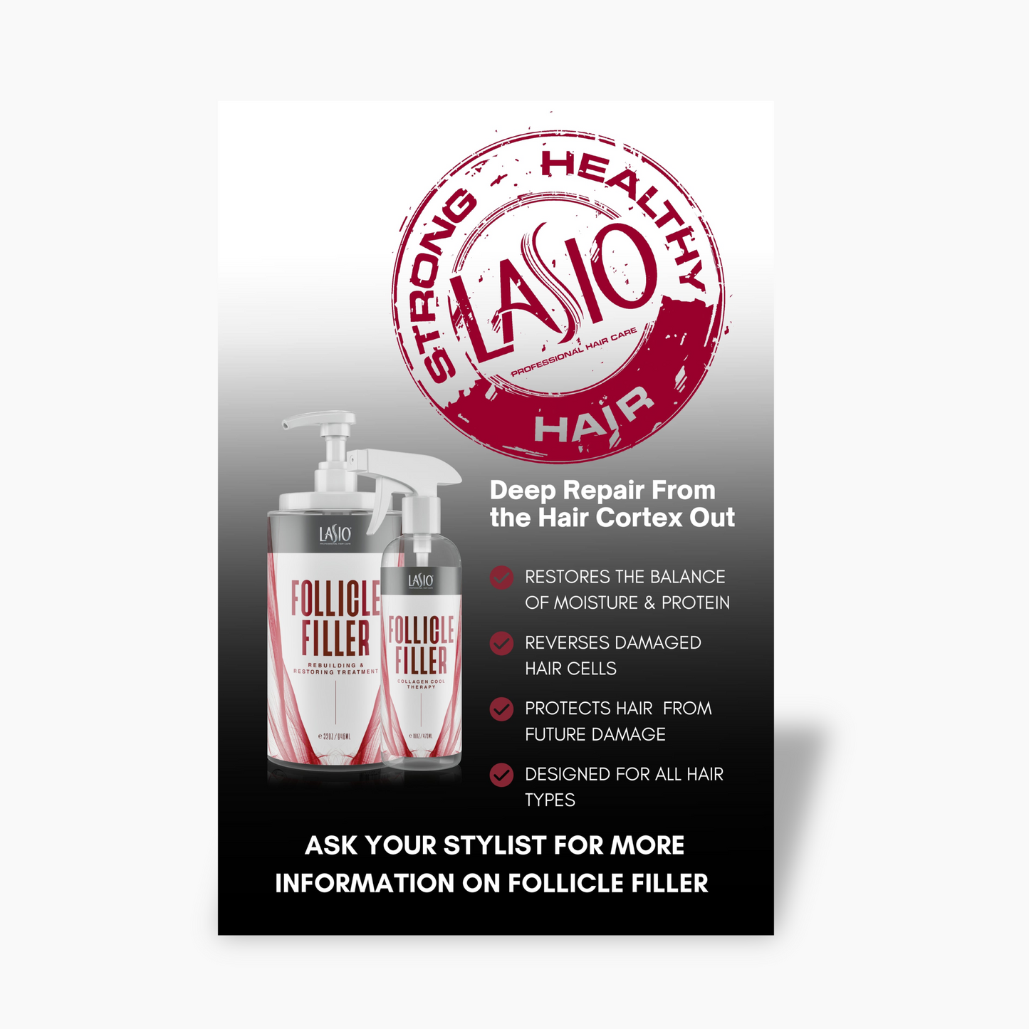 6x9in Follicle Filler Sticker