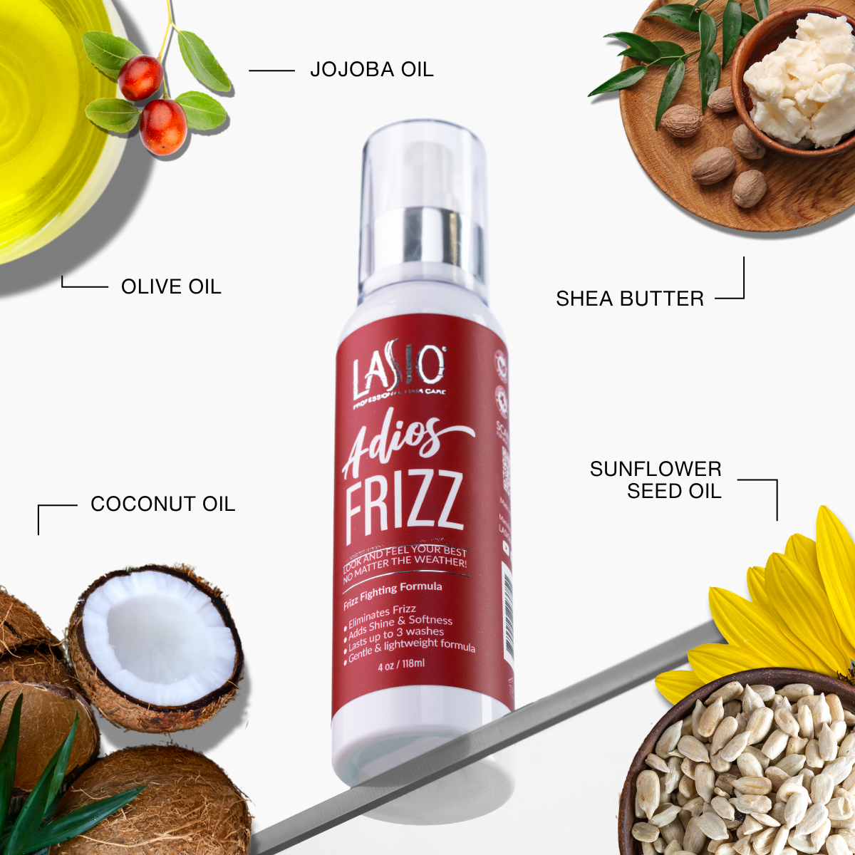 Adios Frizz | Heat Protectant Styling Spray