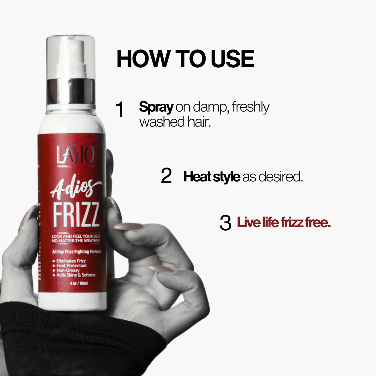 Adios Frizz | Heat Protectant Styling Spray