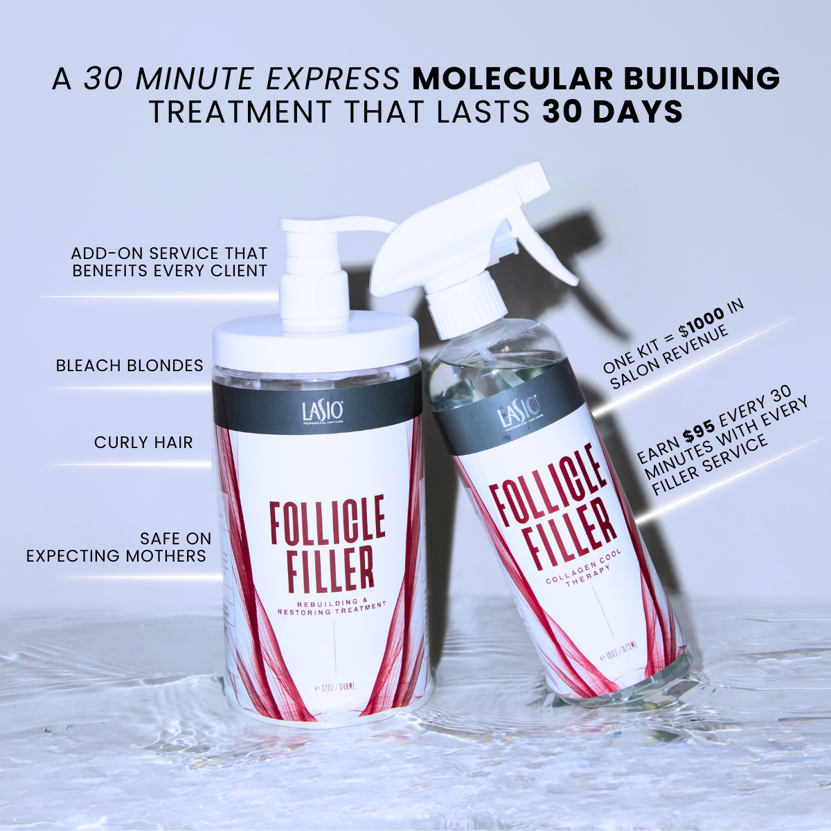 Follicle Filler | Two-Step Repair System for Damaged & Color-Treated Hair