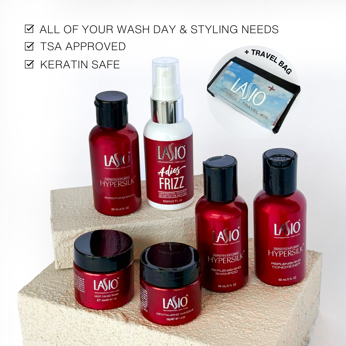 Fly Frizz-Free | Travel Kit | TSA-Approved Mini Haircare