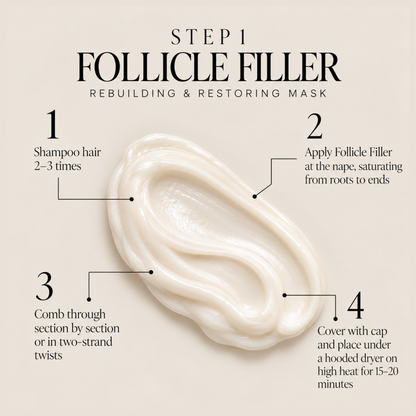 Follicle Filler | Two-Step Repair System for Damaged & Color-Treated Hair