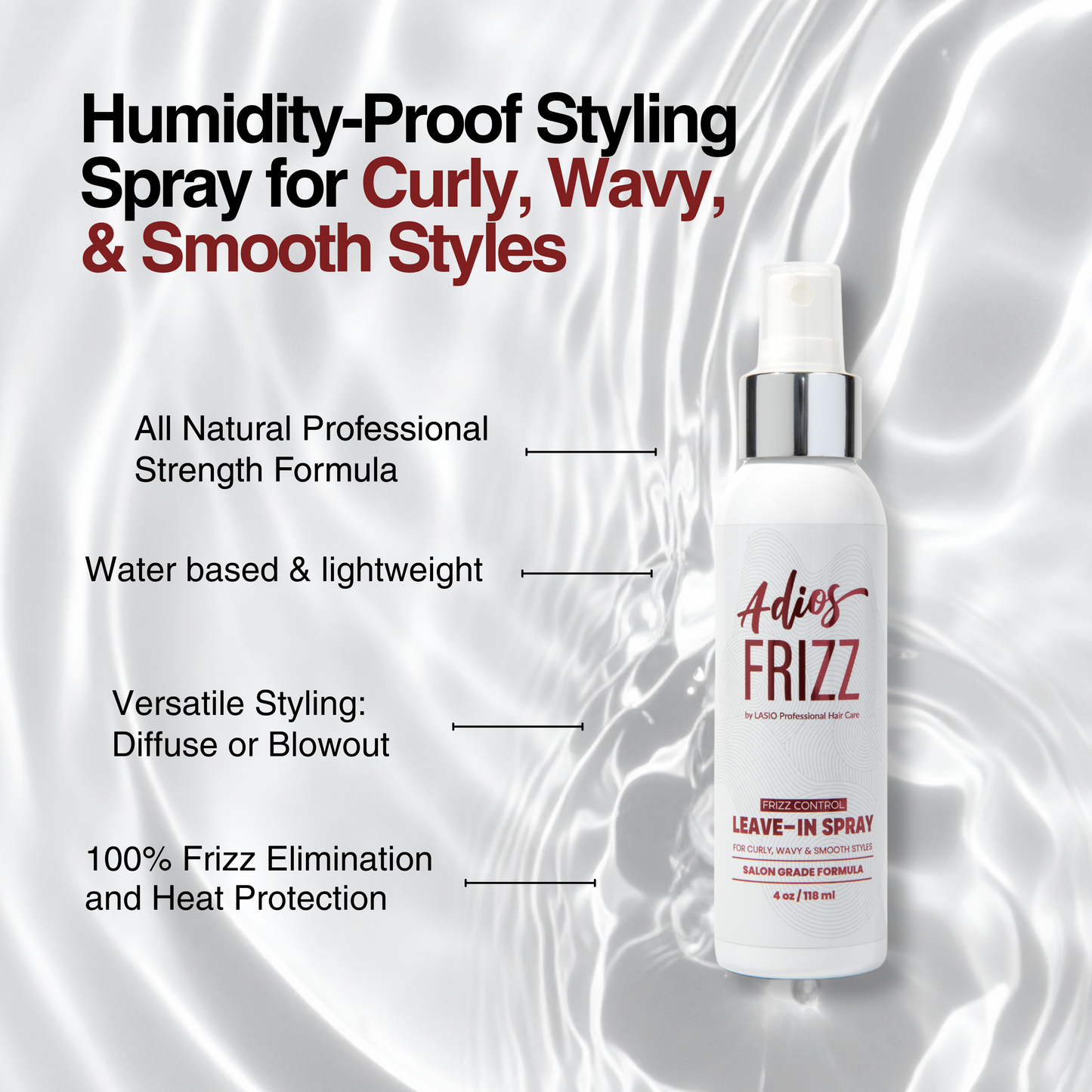 Adios Frizz | Heat Protectant Styling Spray