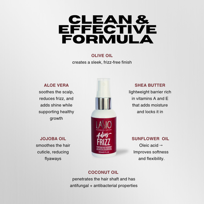 2oz Adios Frizz | Heat Protectant Styling Spray