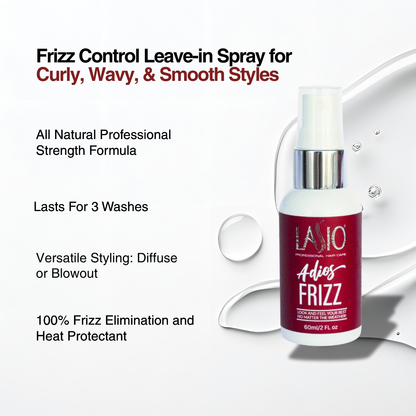 2oz Adios Frizz | Heat Protectant Styling Spray