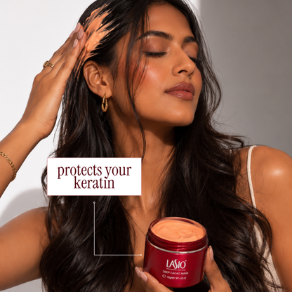 Deep Cacao Hair Mask | Keratin-Safe Deep Conditioner for Dry, Frizzy Hair, Intensive Moisture & Repair