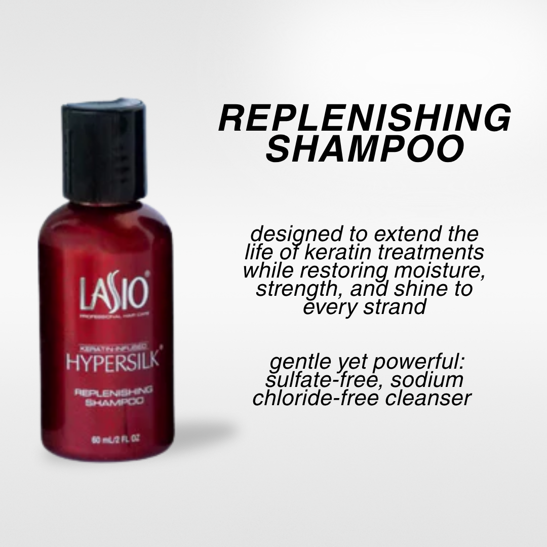 2oz Replenishing Shampoo | Keratin-Safe, Hydrating & Shine-Boosting