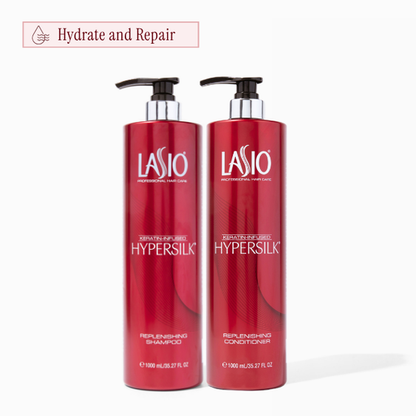Repair & Restore Set | Replenishing Shampoo & Conditioner,  Keratin-Safe Shine and Frizz Control